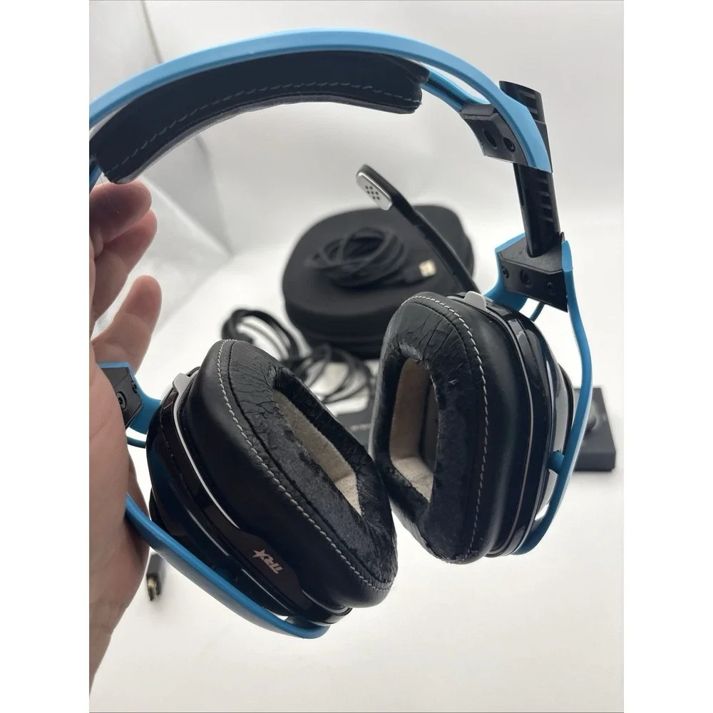 Astro A40 TR Headset Black Blue with MixAmp Pro TR Gaming Bundle TESTED